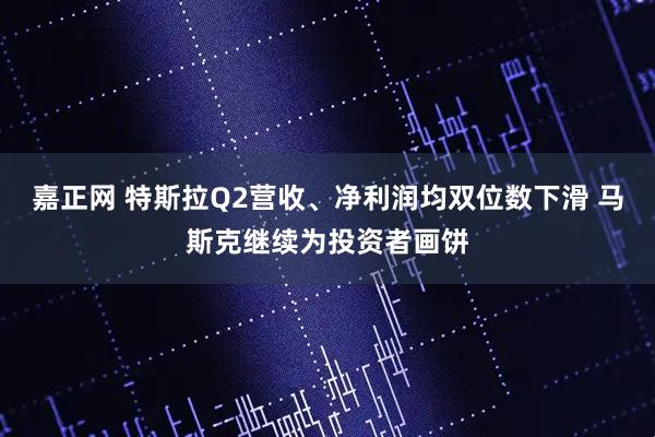 嘉正网 特斯拉Q2营收、净利润均双位数下滑 马斯克继续为投资者画饼